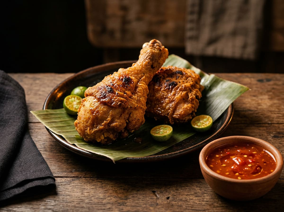 Oven-Fried Filipino Crispy Chicken or Pork