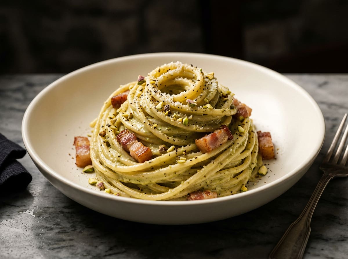Pistachio Carbonara