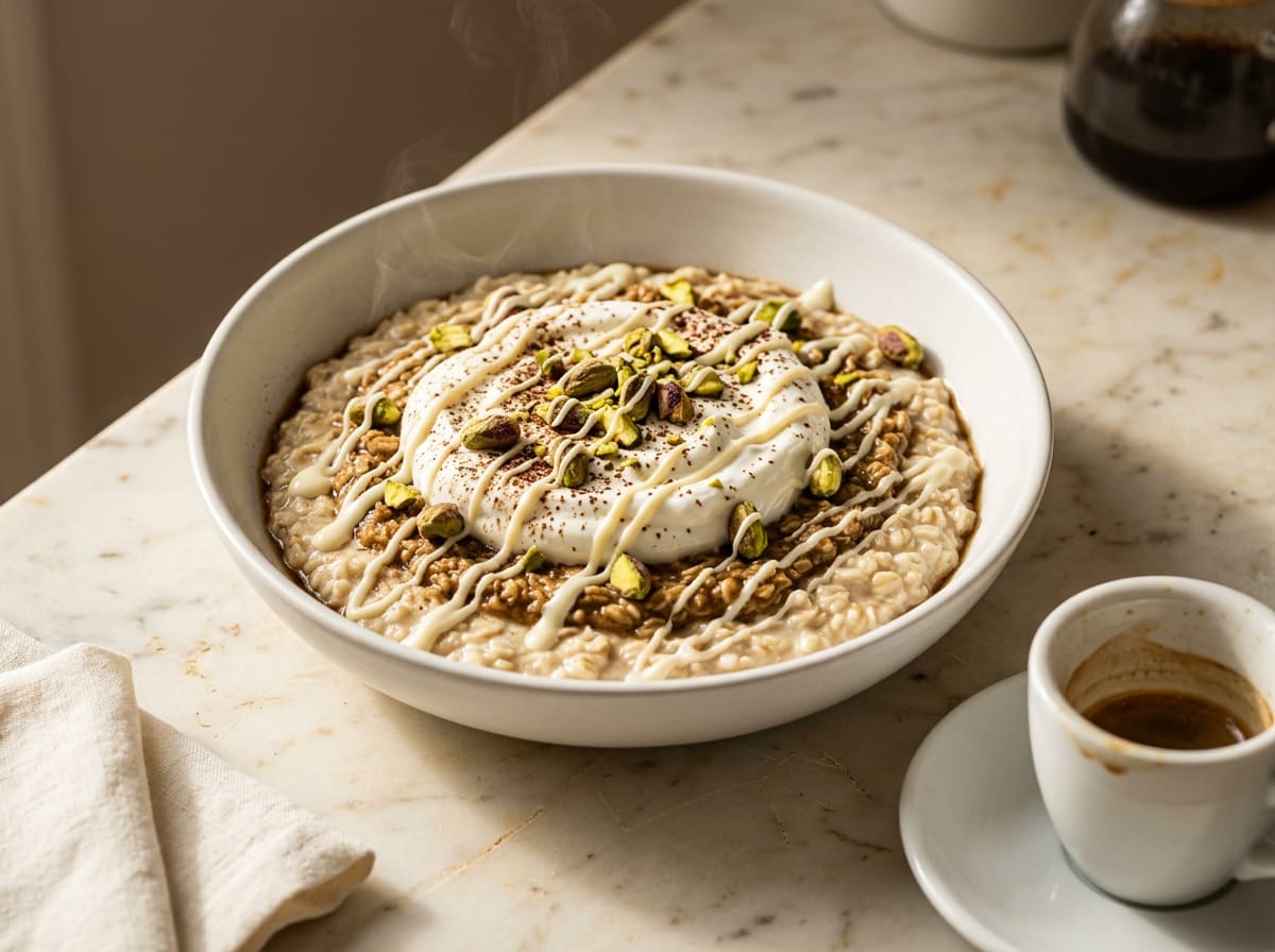 Pistachio Tiramisu Oats