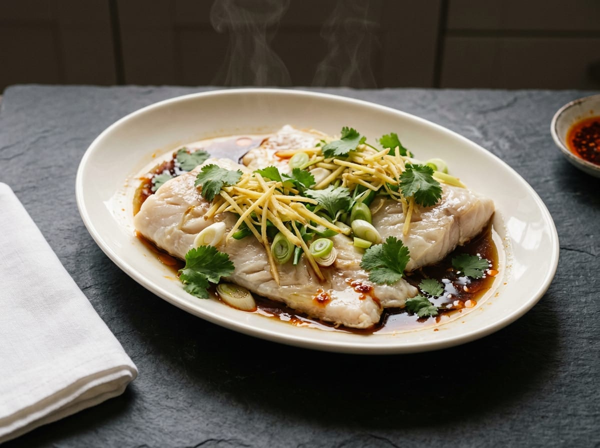 Steamed Ginger Spring Onion Fish