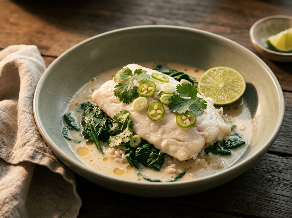 Thai-Inspired Coconut Poached Fish