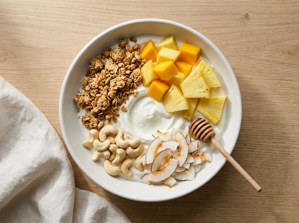 Tropical Kefir-Yogurt Gut Bowl