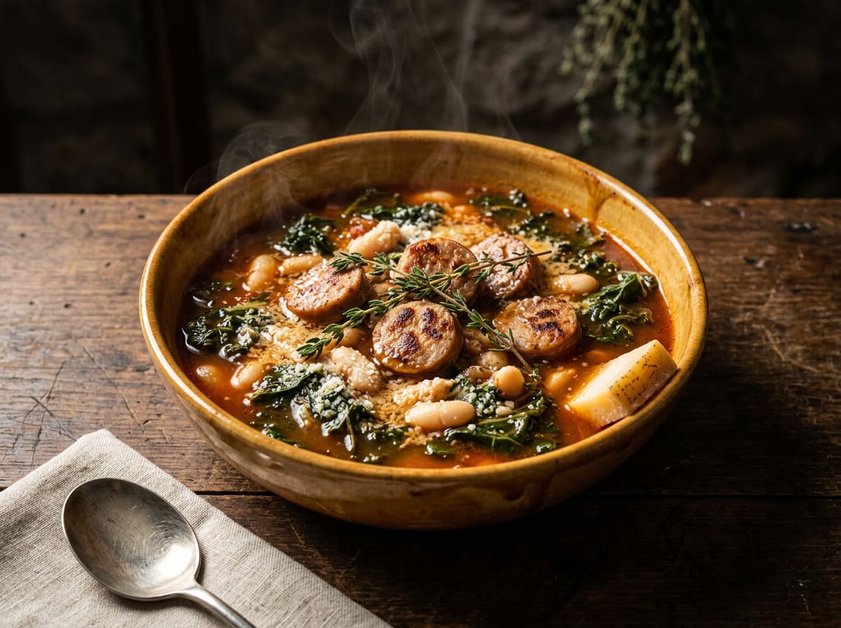 Tuscan White Bean & Sausage Soup