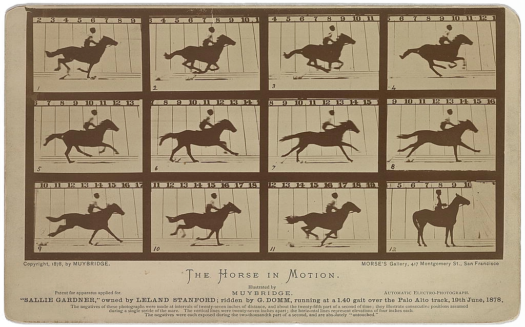 Eadweard Muybridge's photographic sequence 'The Horse in Motion', 1878