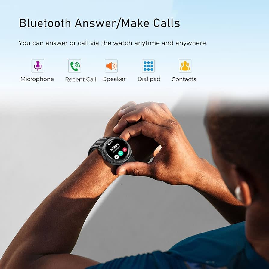 Android smartwatch on wrist