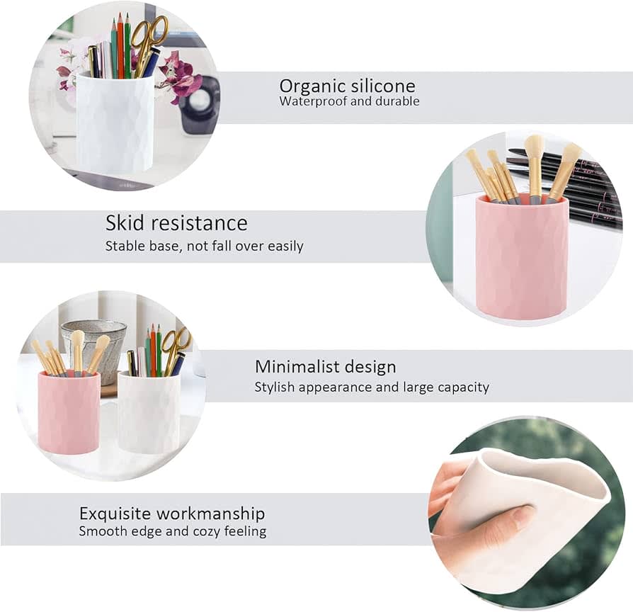 silicone product care supplies flatlay minimalist