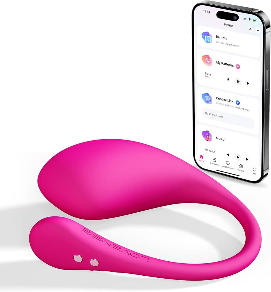 Lovense Lush 3 app controlled vibrator smartphone app product photography