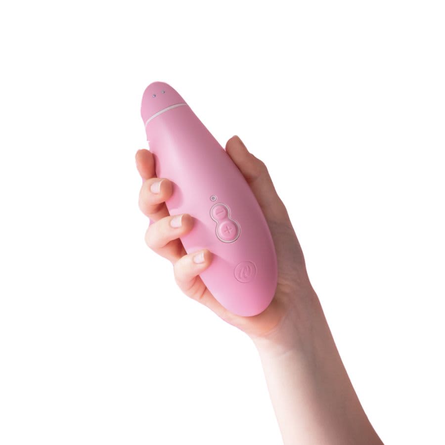 Womanizer Premium Eco air pulse toy product photography white background