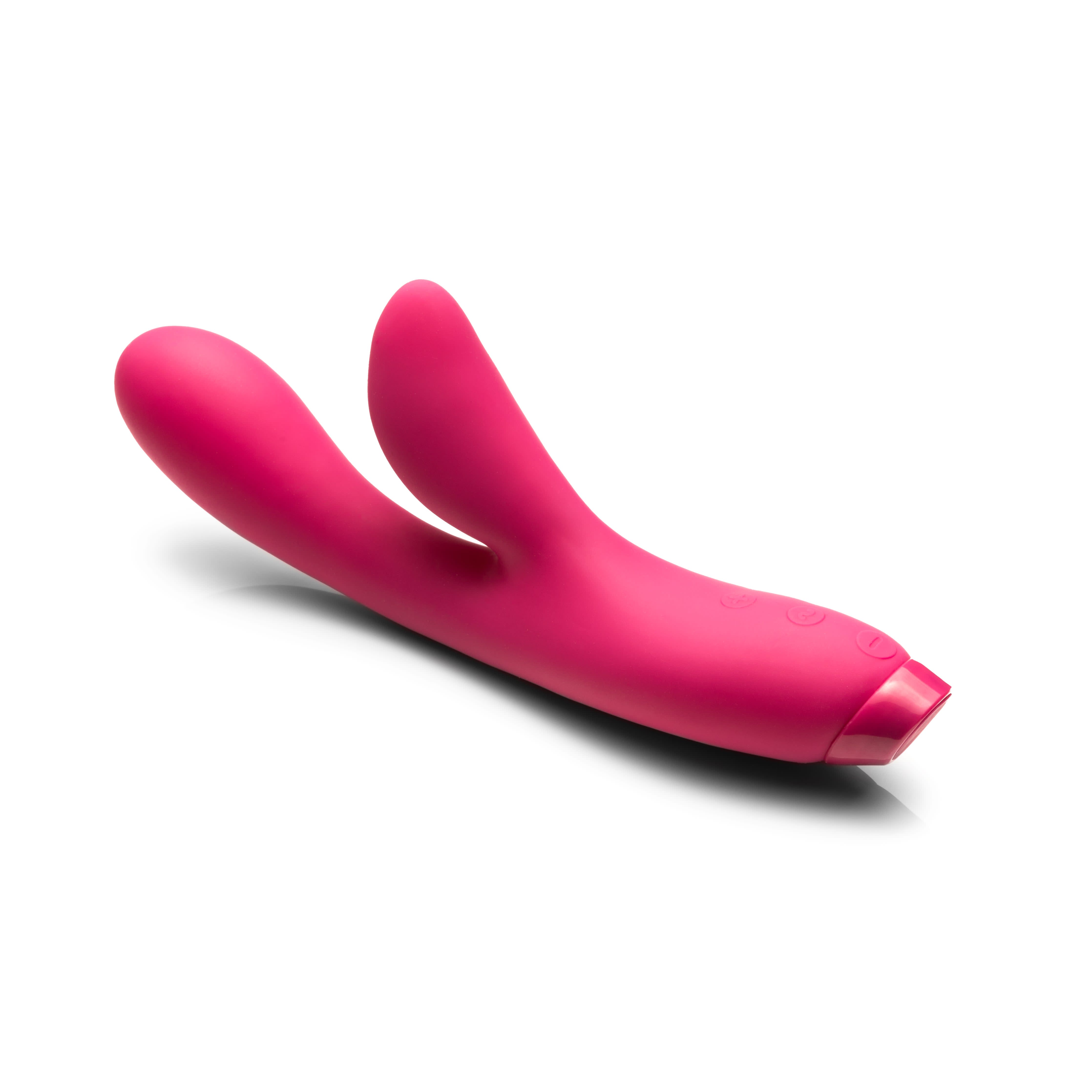 rabbit vibrator dual stimulation product photography white background