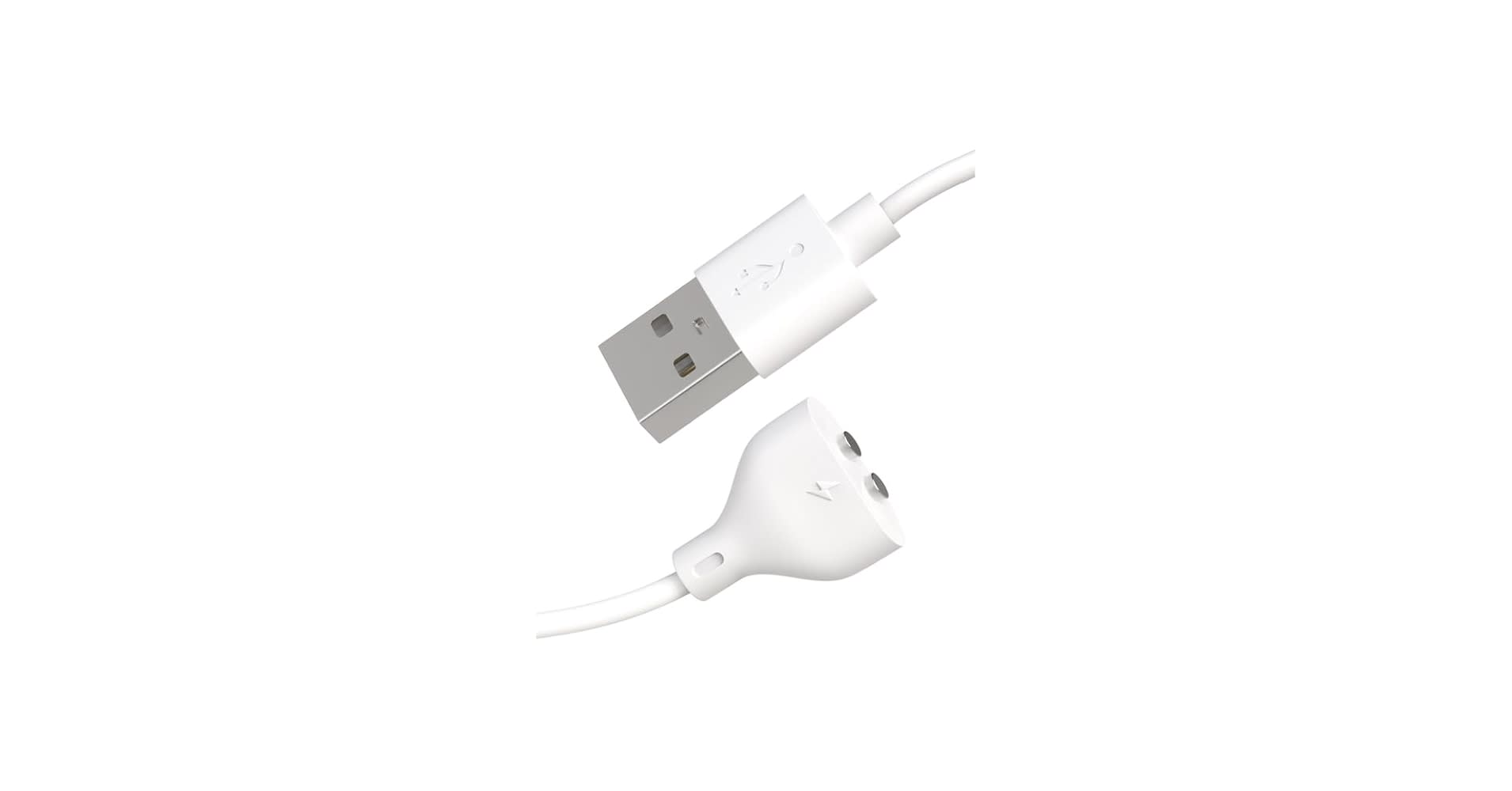 vibrator magnetic charging cable USB product photography white background