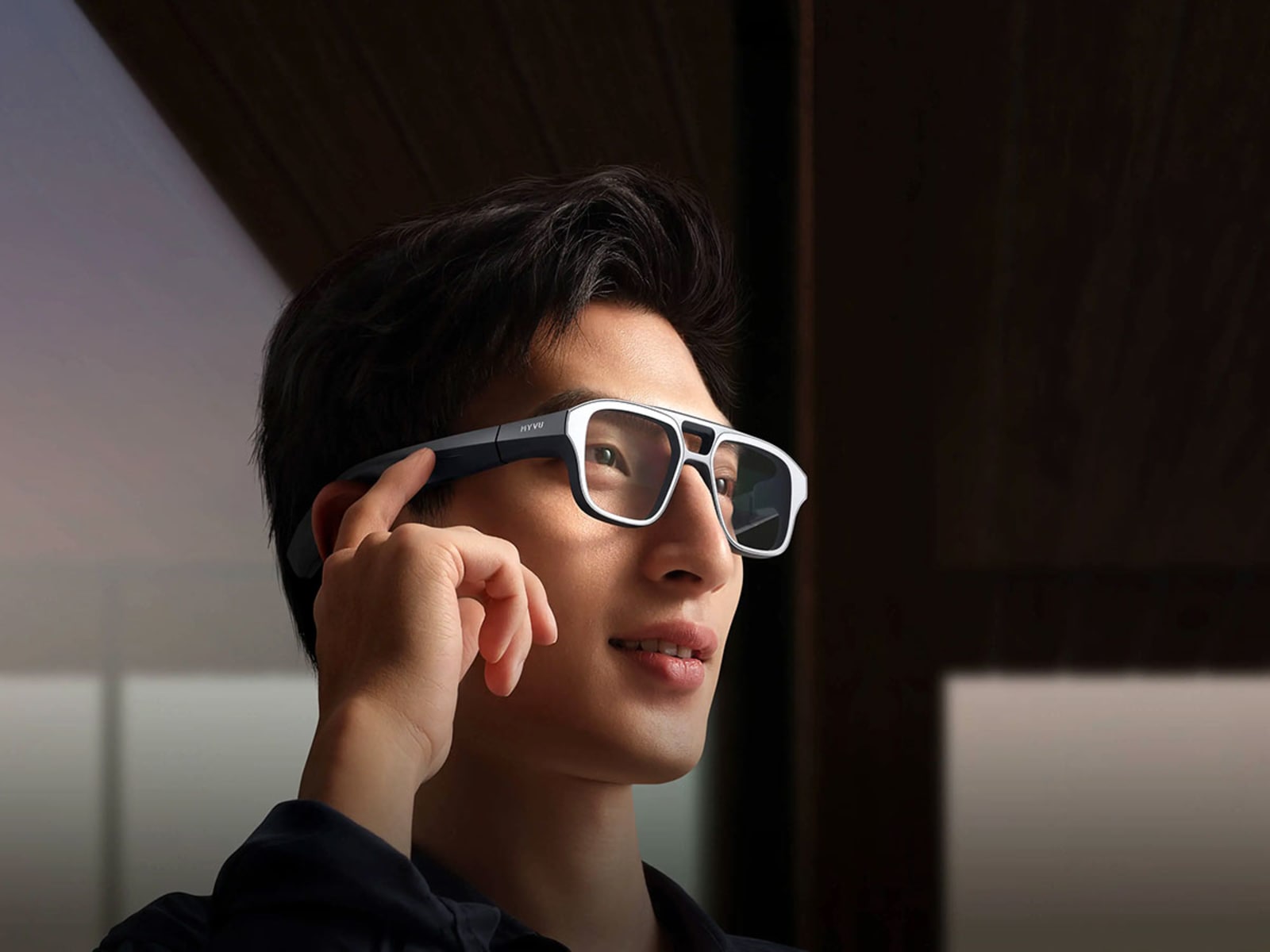 Meizu MYVU AR Glasses Review: The Practical AI Eyewear for Creators Meizu MYVU AR glasses front profile — slim frame with no visible camera