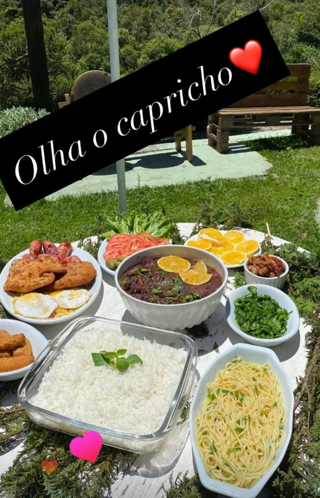Carnes suínas na brasa