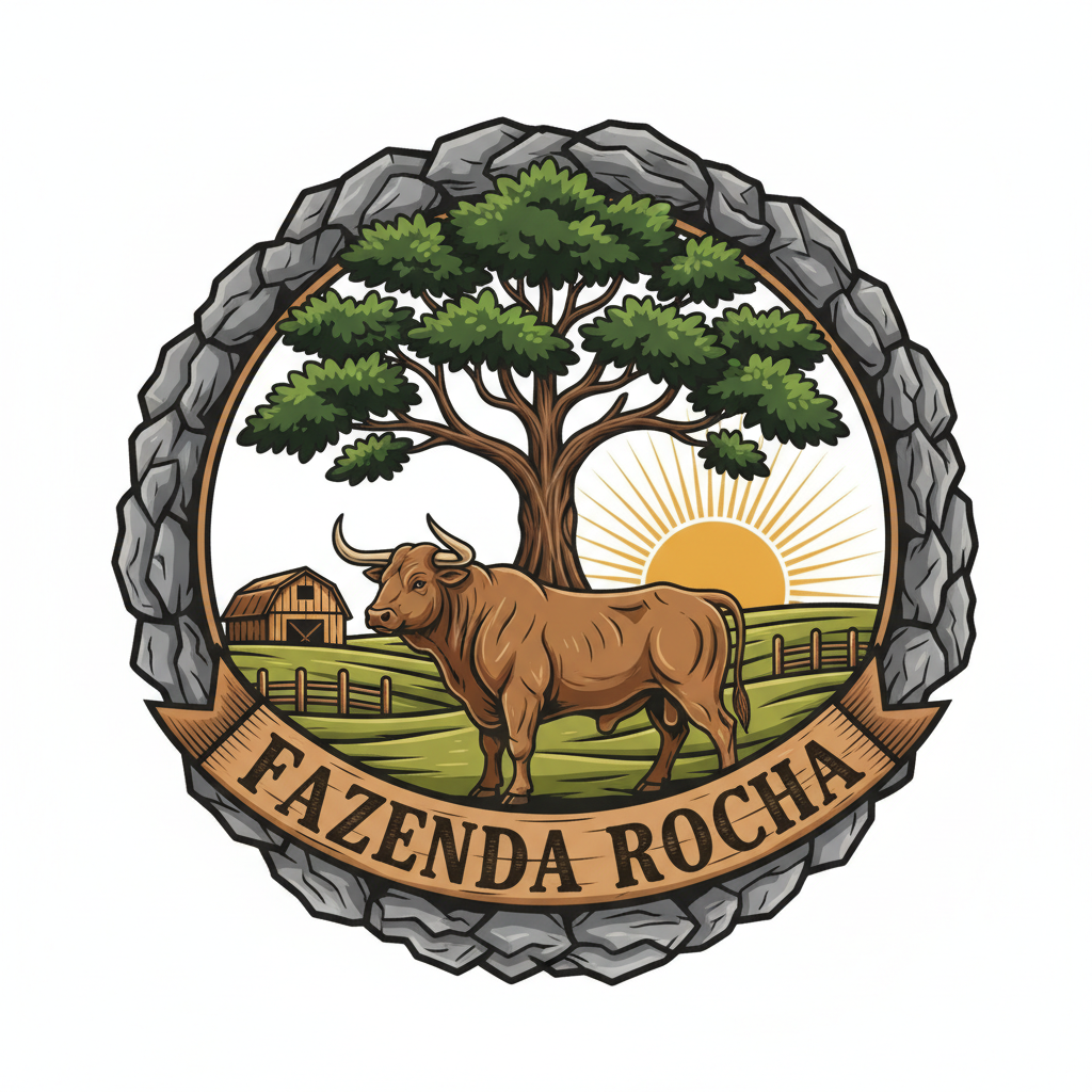 Logo de fazenda rocha