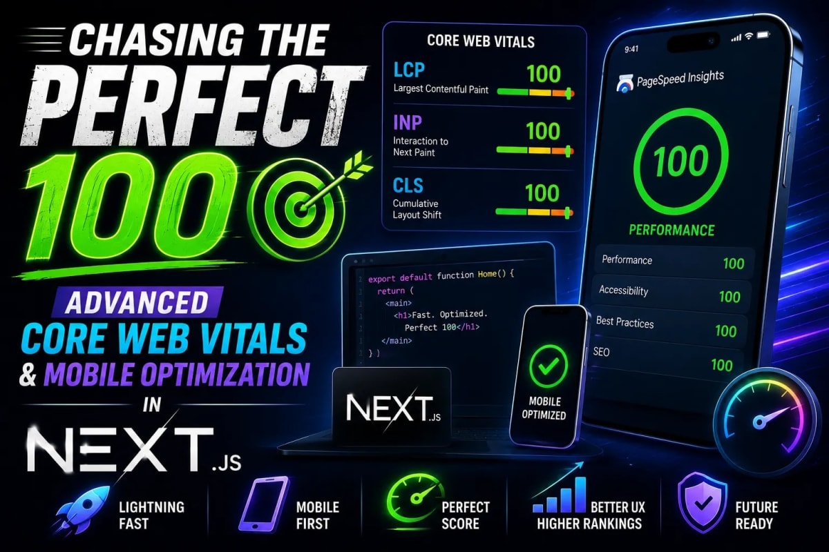 Chasing the Perfect 100: Advanced Core Web Vitals & Mobile Optimization in Next.js