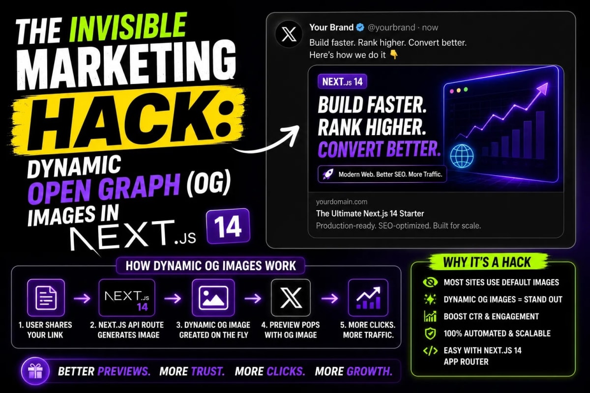 The Invisible Marketing Hack: Dynamic Open Graph (OG) Images in Next.js 14