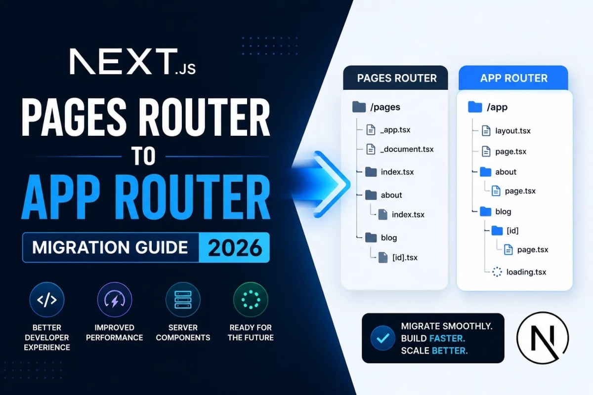Next.js Pages Router to App Router: Complete Migration Guide (2026)