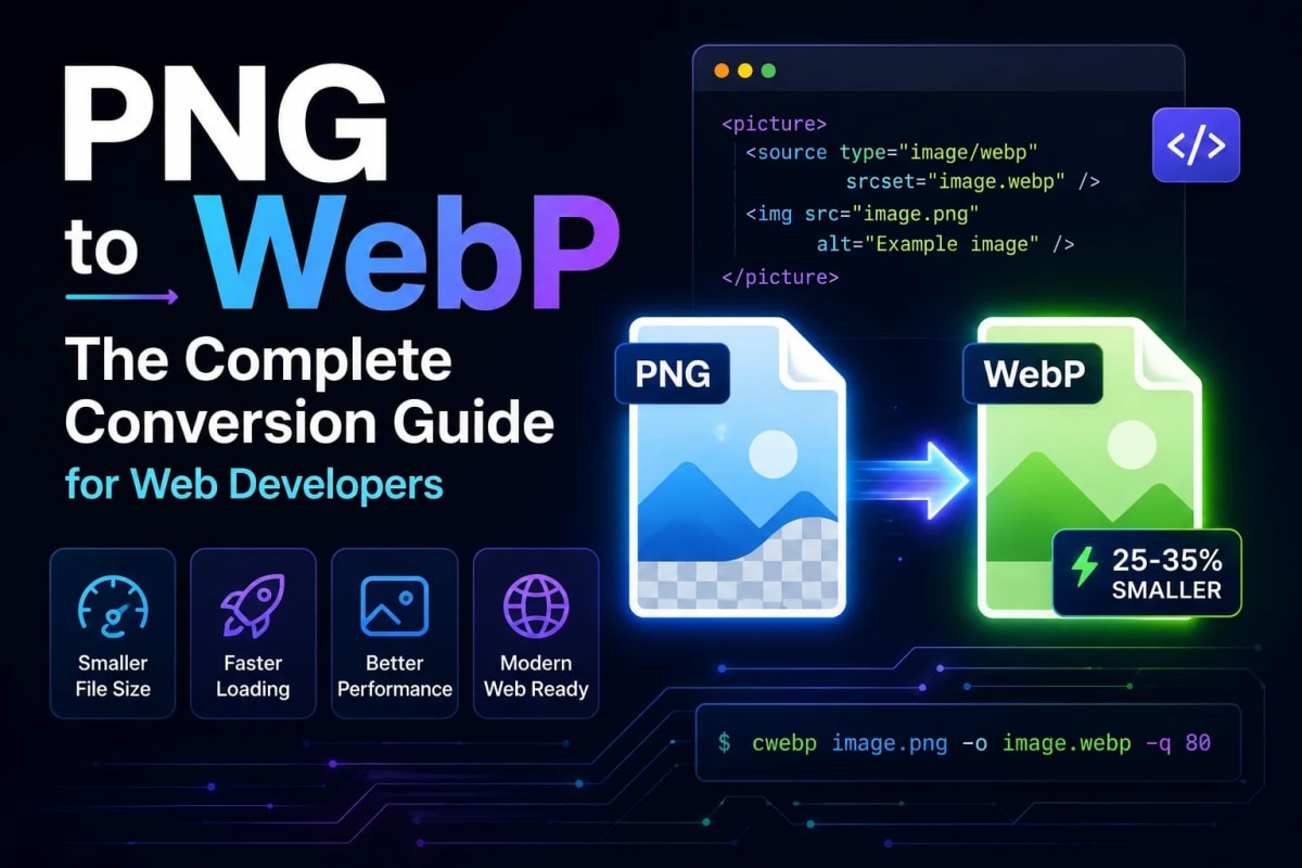 PNG to WebP: The Complete Conversion Guide for Web Developers