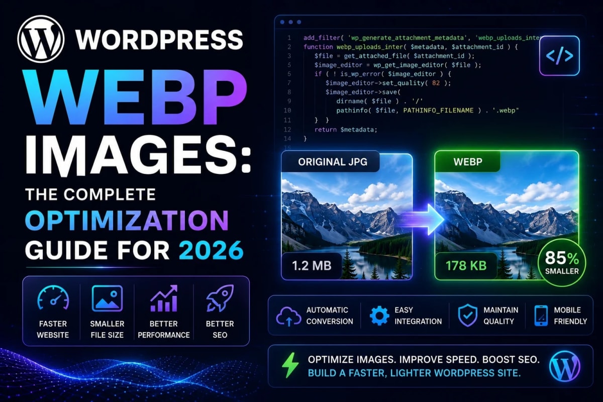 WordPress WebP Images: The Complete Optimization Guide for 2026