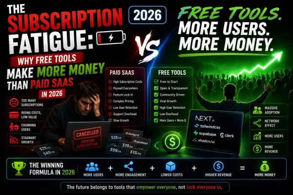 The Subscription Fatigue: Why Free Tools Make More Money Than Paid SaaS in 2026