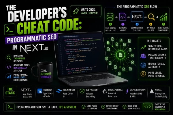 The Developer's Cheat Code: Programmatic SEO in Next.js