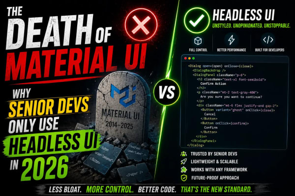 The Death of Material UI: Why Senior Devs Only Use Headless UI in 2026