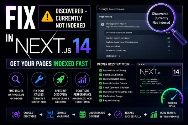 Fix 'Discovered - Currently Not Indexed' in Next.js 14