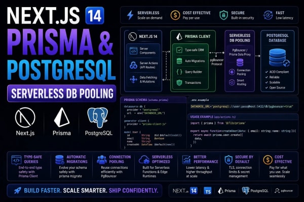 Next.js Prisma & PostgreSQL: Serverless DB Pooling