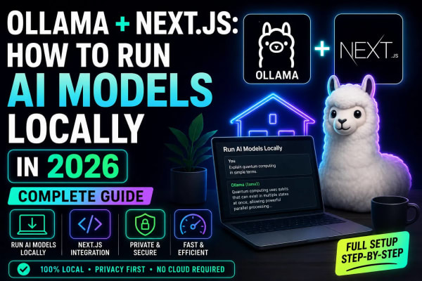 Ollama + Next.js: How to Run AI Models Locally in 2026 (Complete Guide)