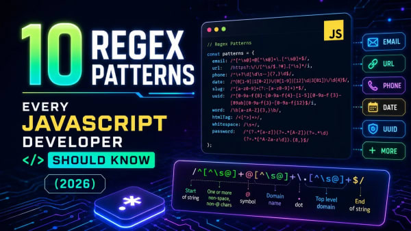 10 Regex Patterns Every JavaScript Developer Should Know (2026)