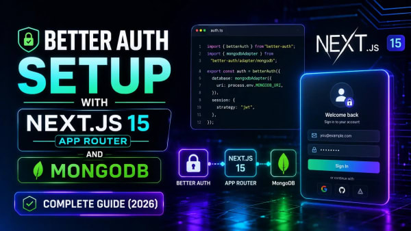 Better Auth Setup with Next.js 15 App Router and MongoDB - Complete Guide (2026)