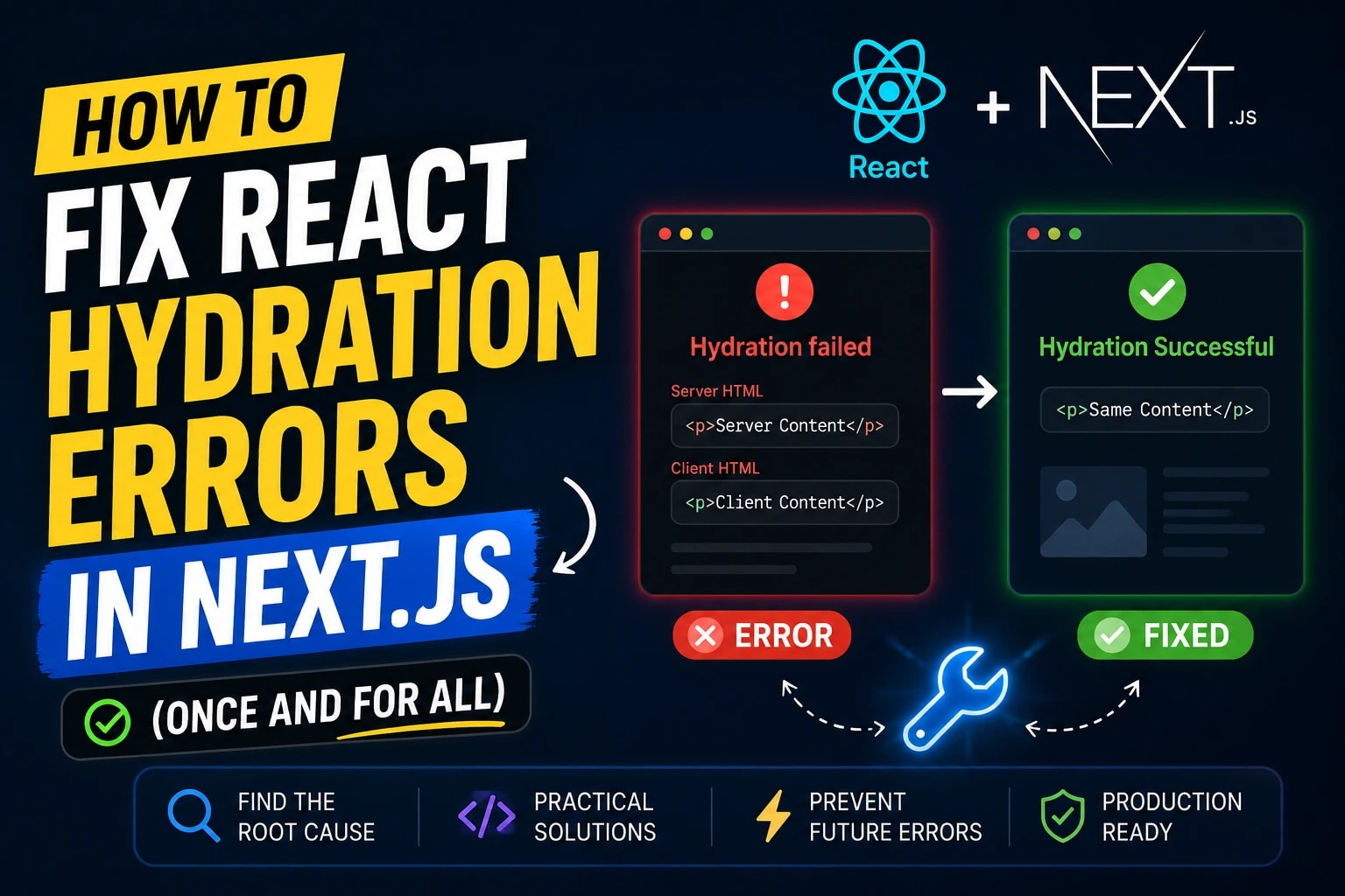 Fix React Hydration Error in Next.js | 2026 Guide