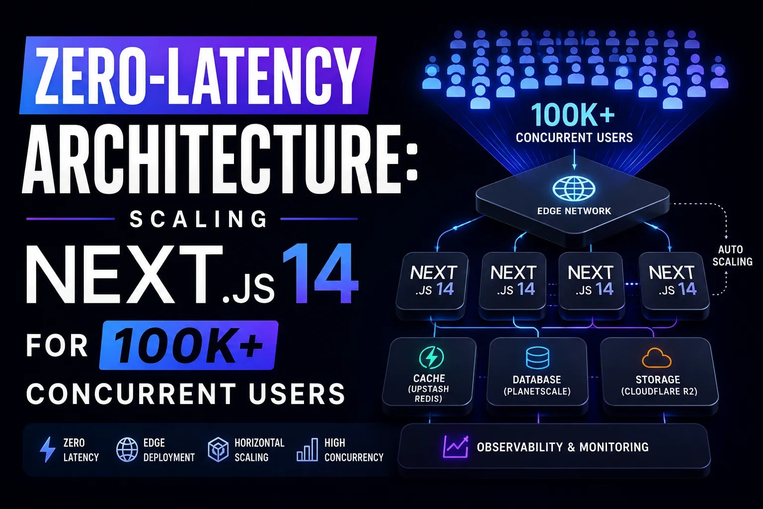 Scaling Next.js 14 Performance Architecture | 100k Concurrent Users