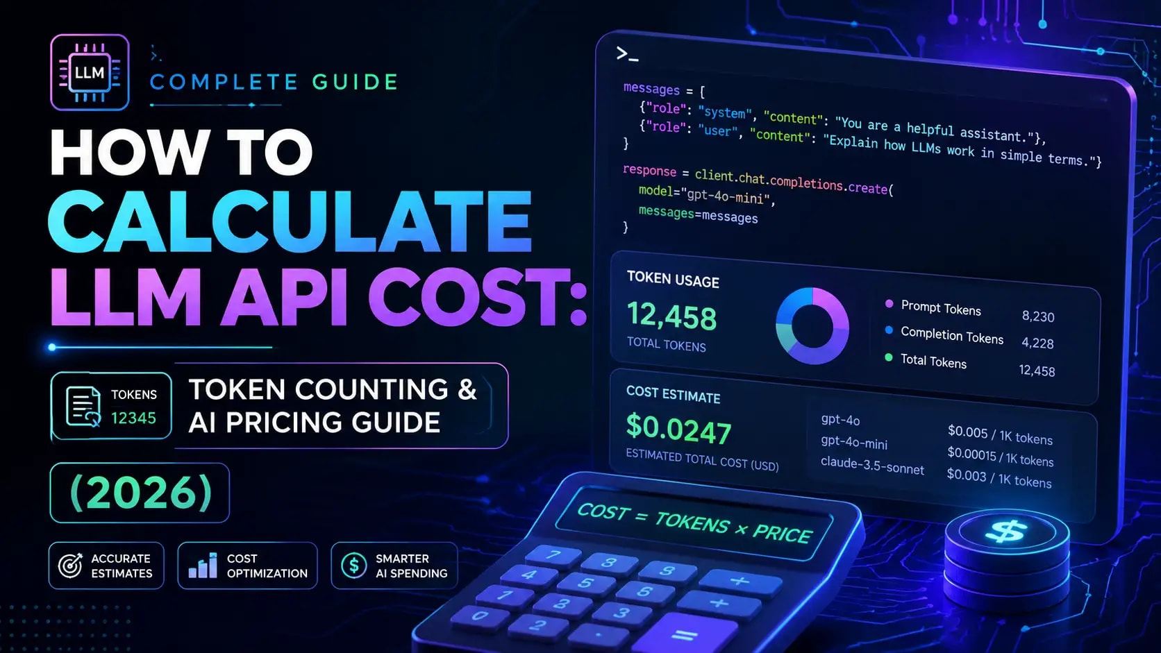 How to Calculate LLM API Cost: Token Counting Guide 2026