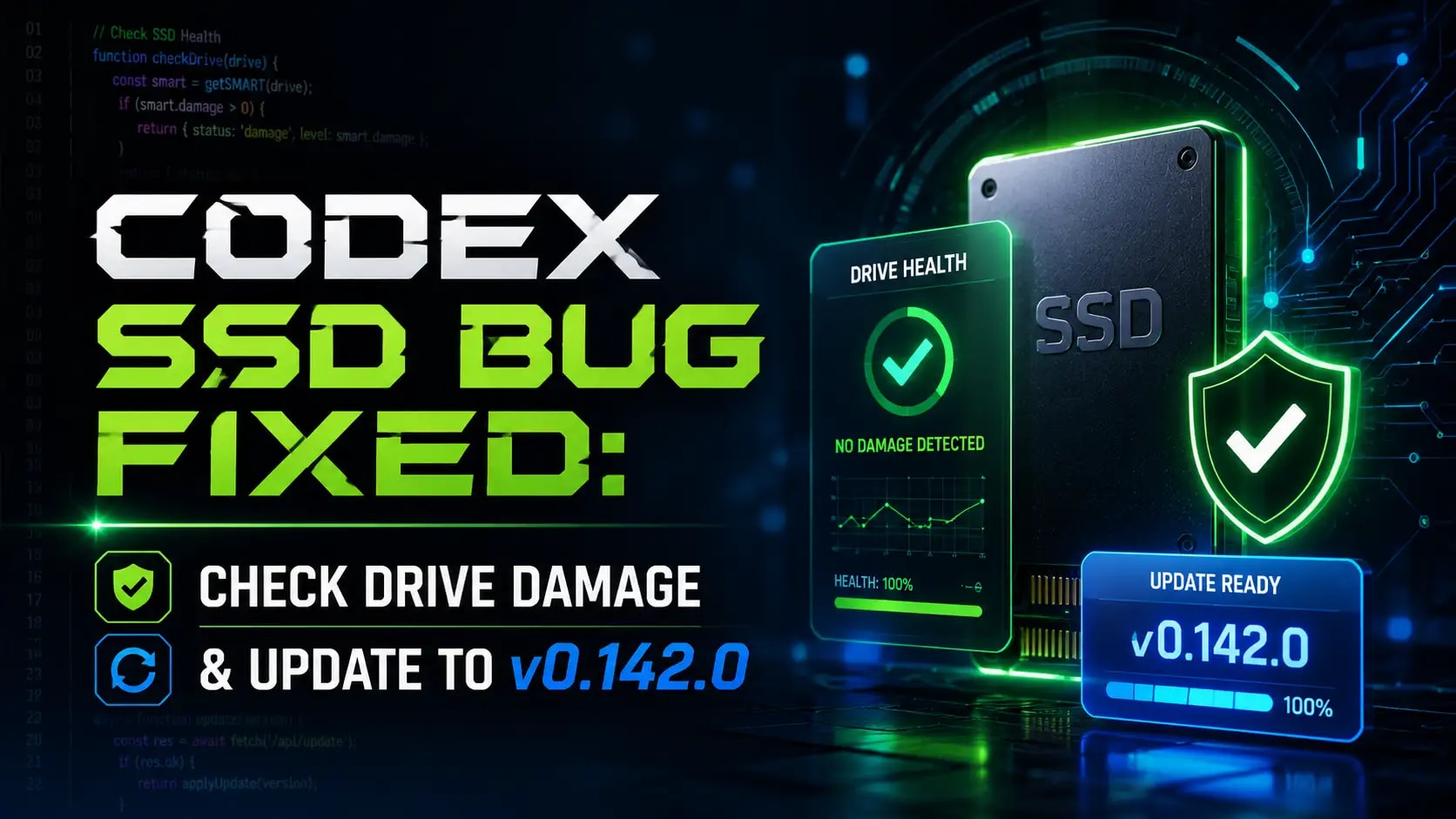 Codex SSD Bug Fixed: Check Drive Damage & Update to v0.142.0