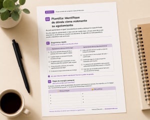 Plantilla: Identifique de dónde viene su agotamiento