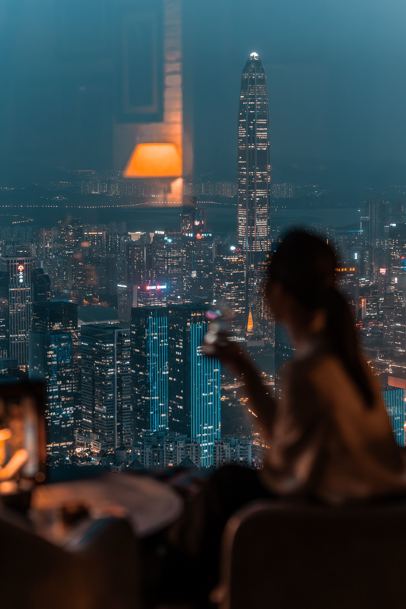 Shenzhen skyline seen from MO Bar