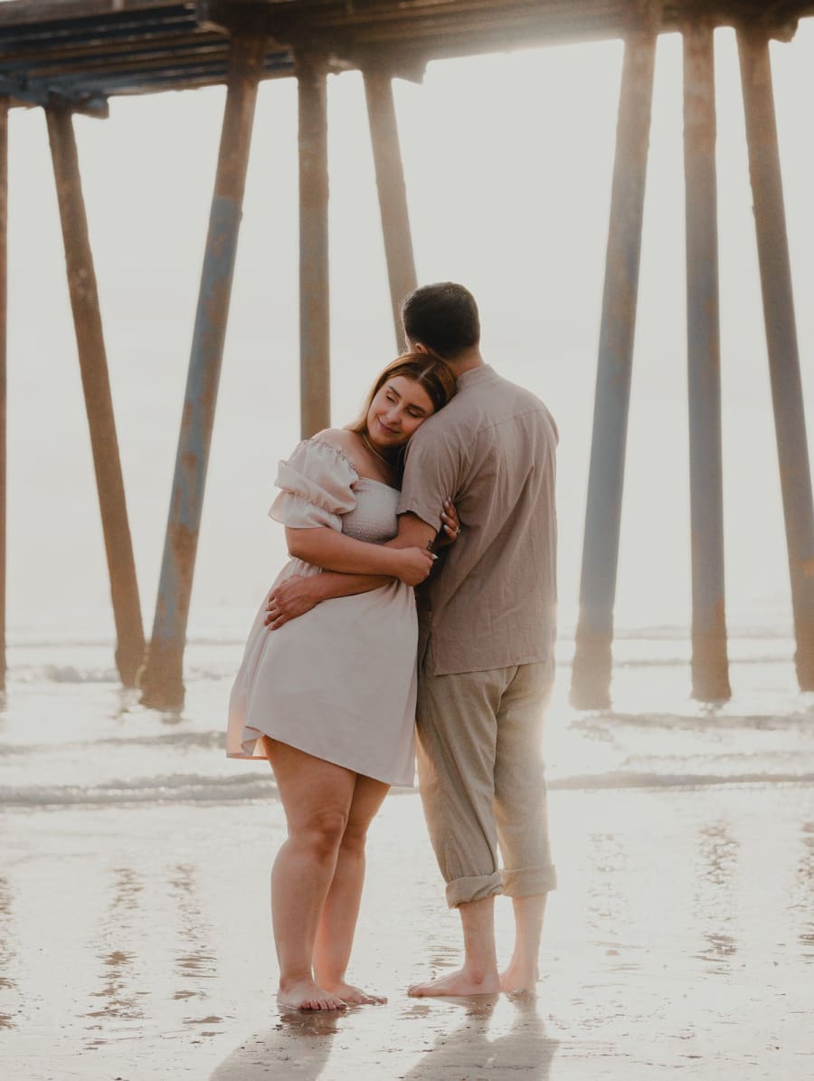 Sesión Save the Date en playa de Rosarito
