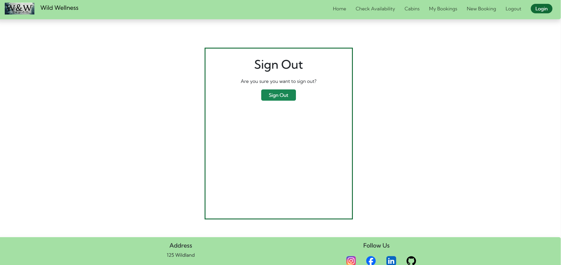 Logout Form