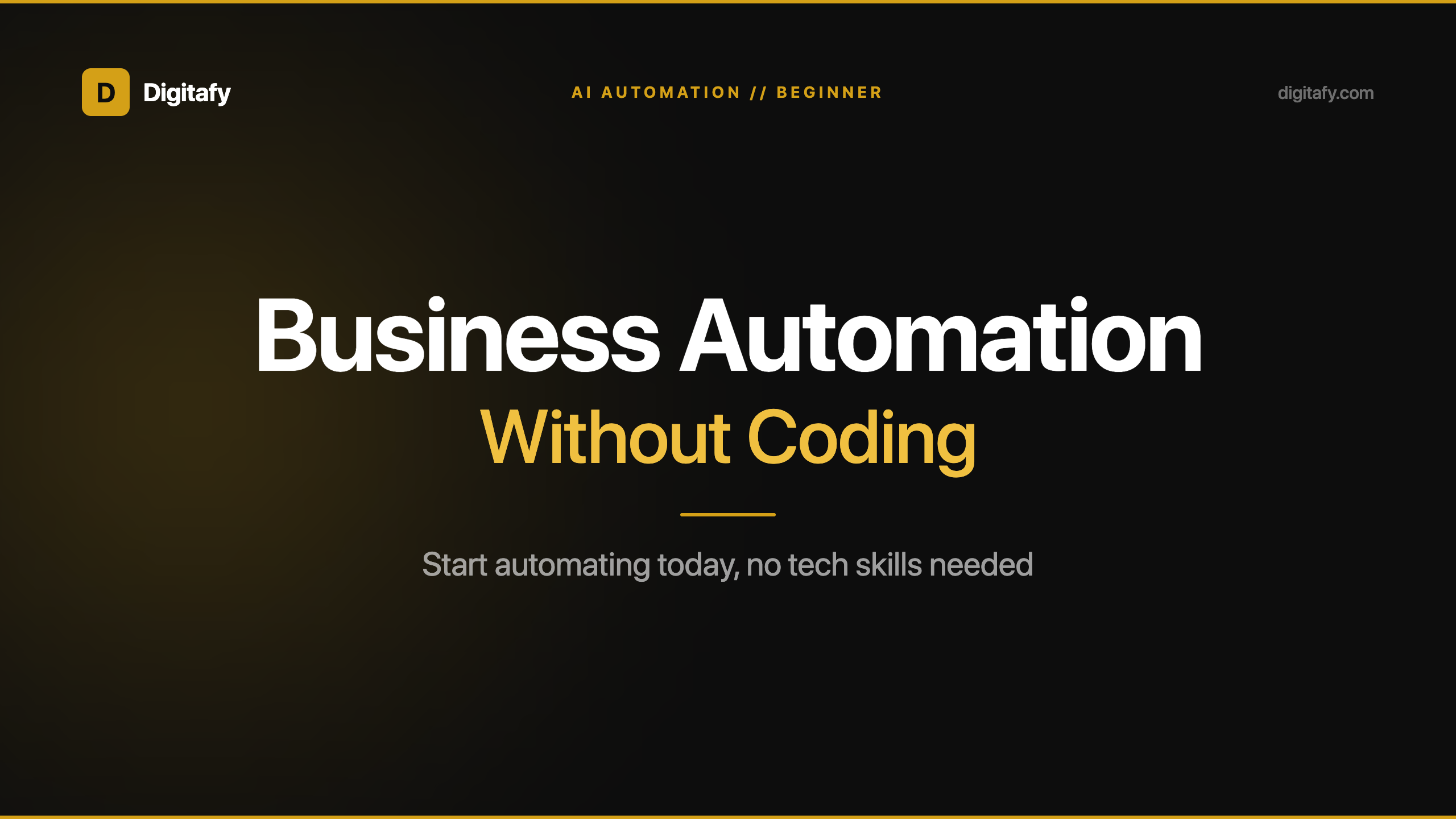 The Beginner's Guide to Business Automation Without Coding
