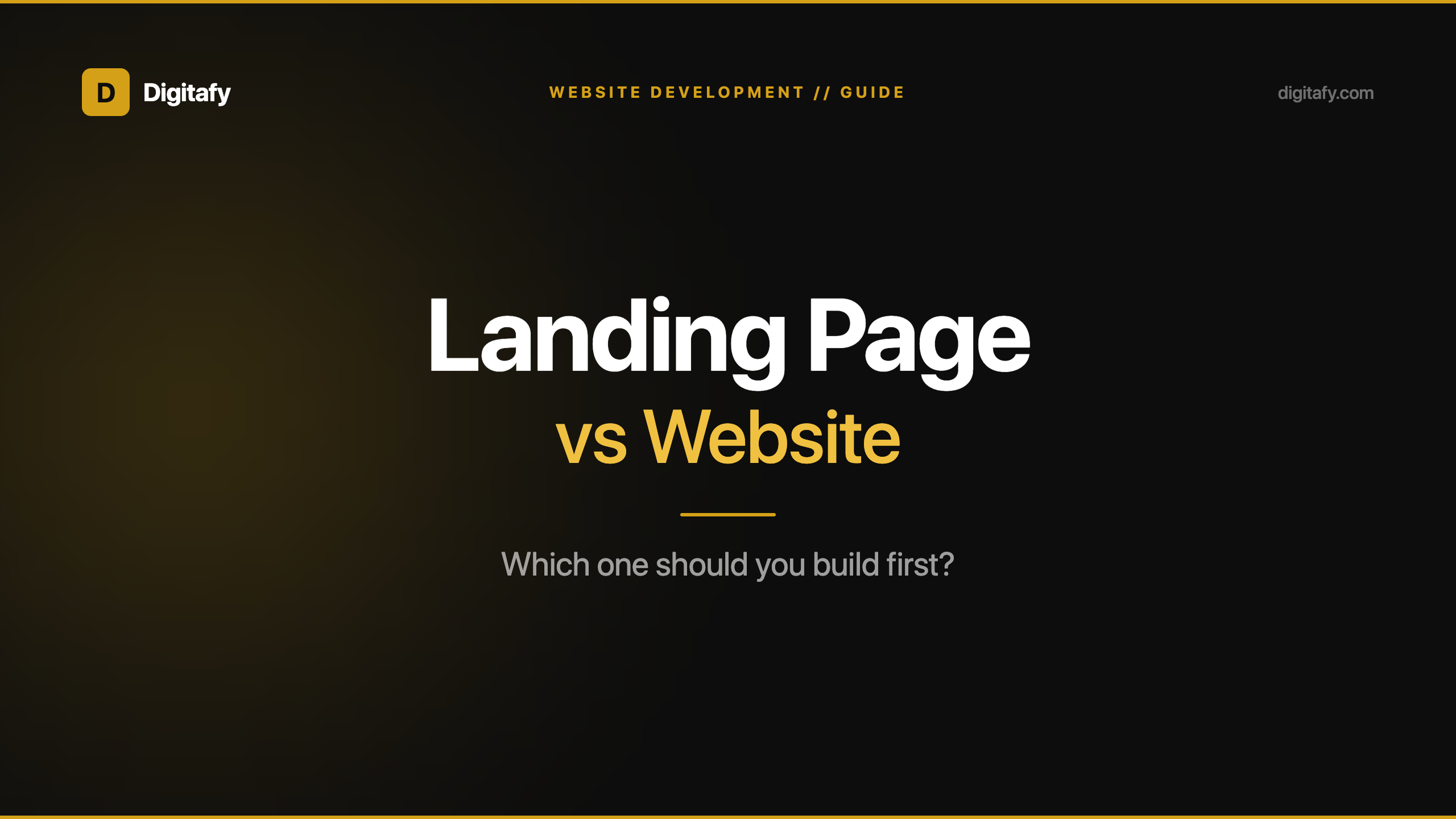 Landing Page vs Website: Which One Should You Build First