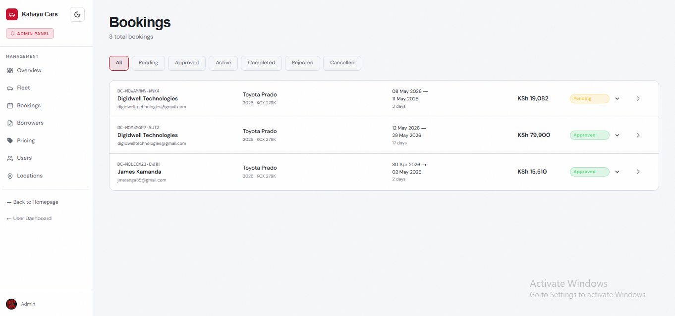 Kahaya — Smart Car Rental & Fleet Management Platform preview 8