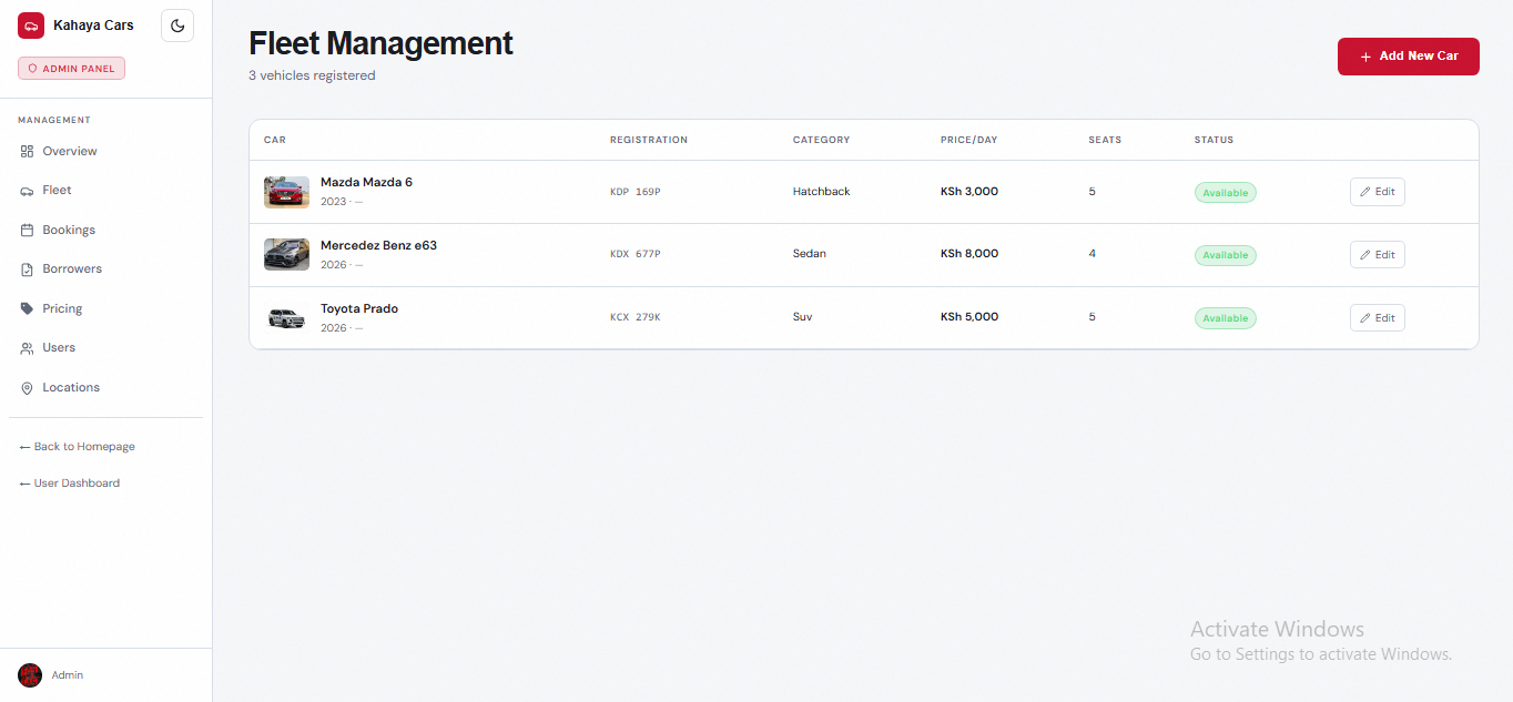 Kahaya — Smart Car Rental & Fleet Management Platform preview 9