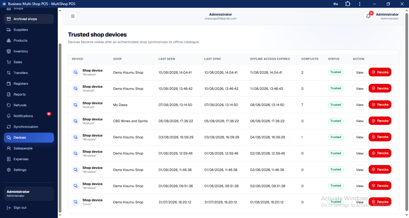 Complete Point-of-Sale & Multi-Shop Business Management System preview 6