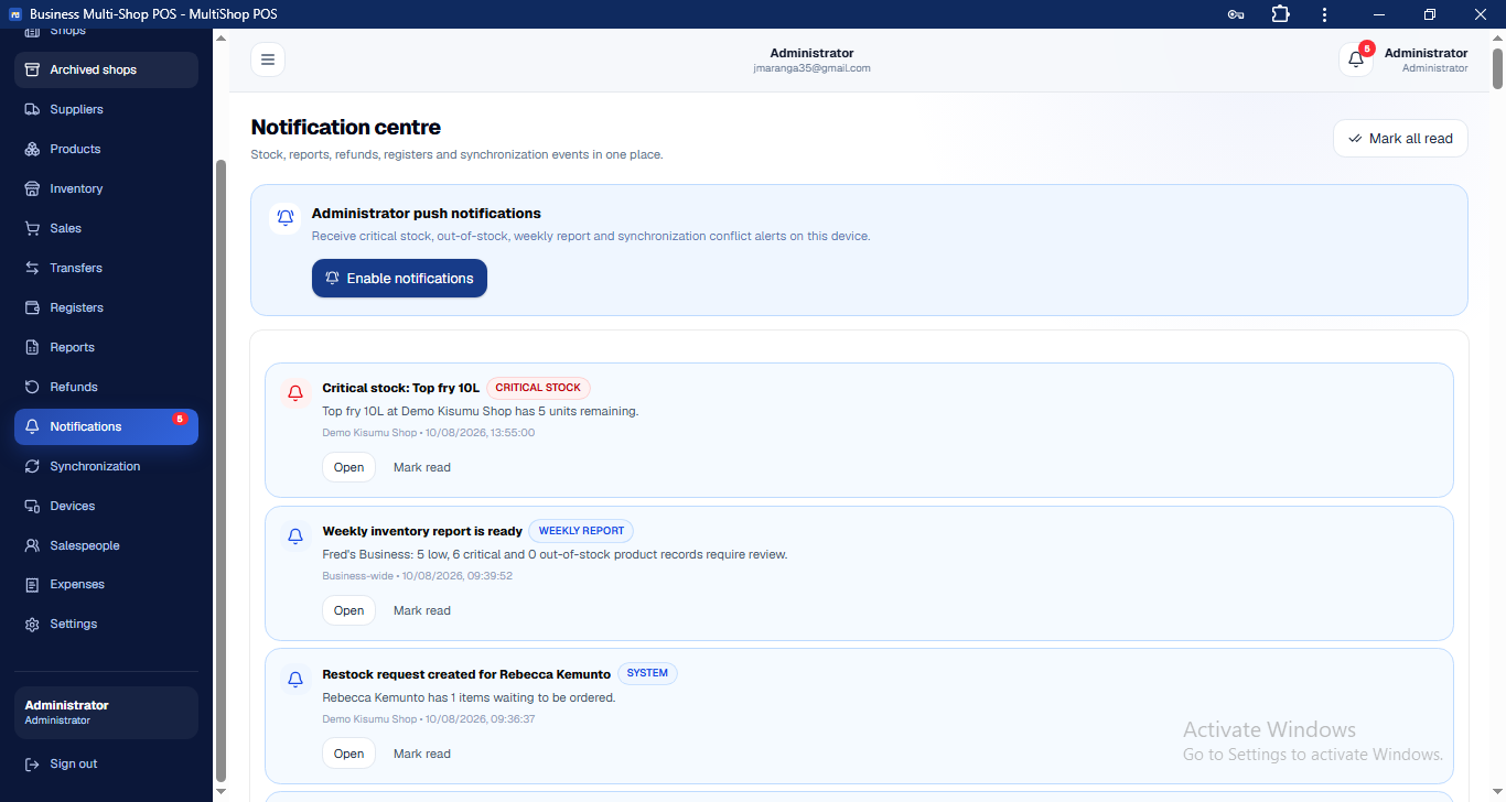 Complete Point-of-Sale & Multi-Shop Business Management System preview 7