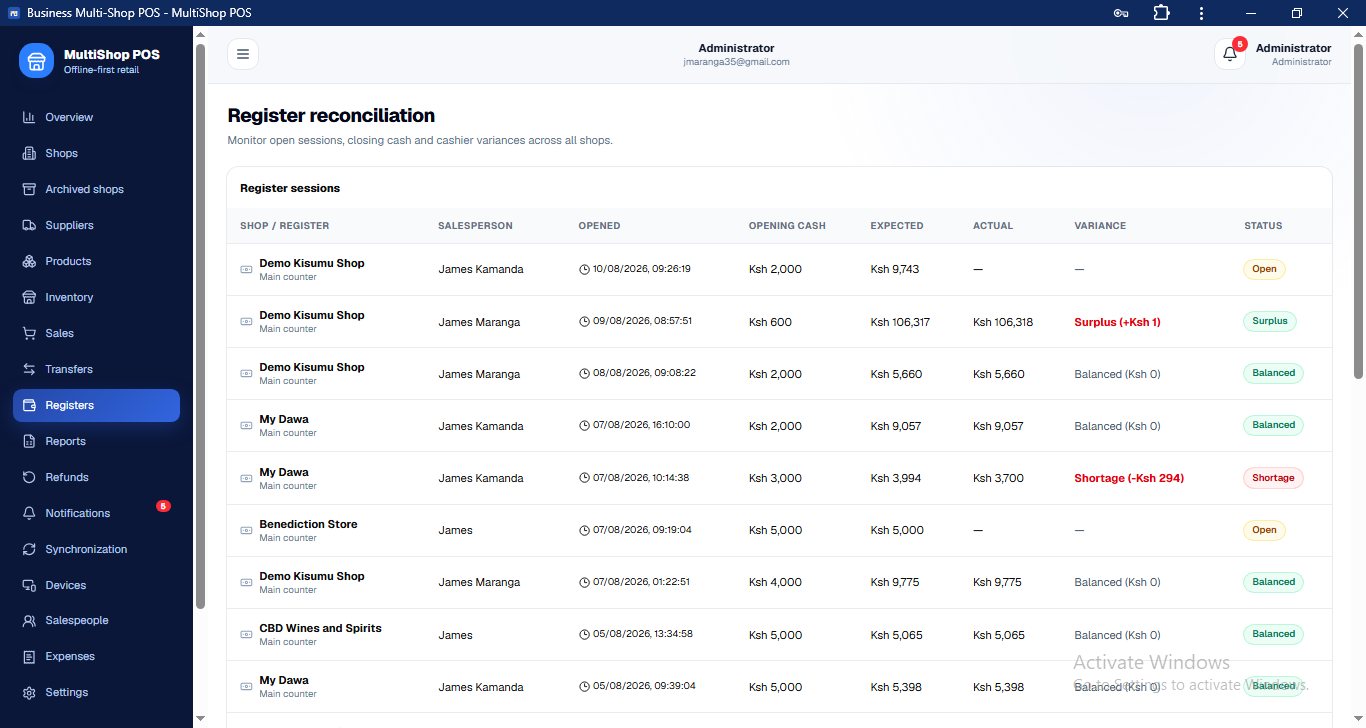 Complete Point-of-Sale & Multi-Shop Business Management System preview 10