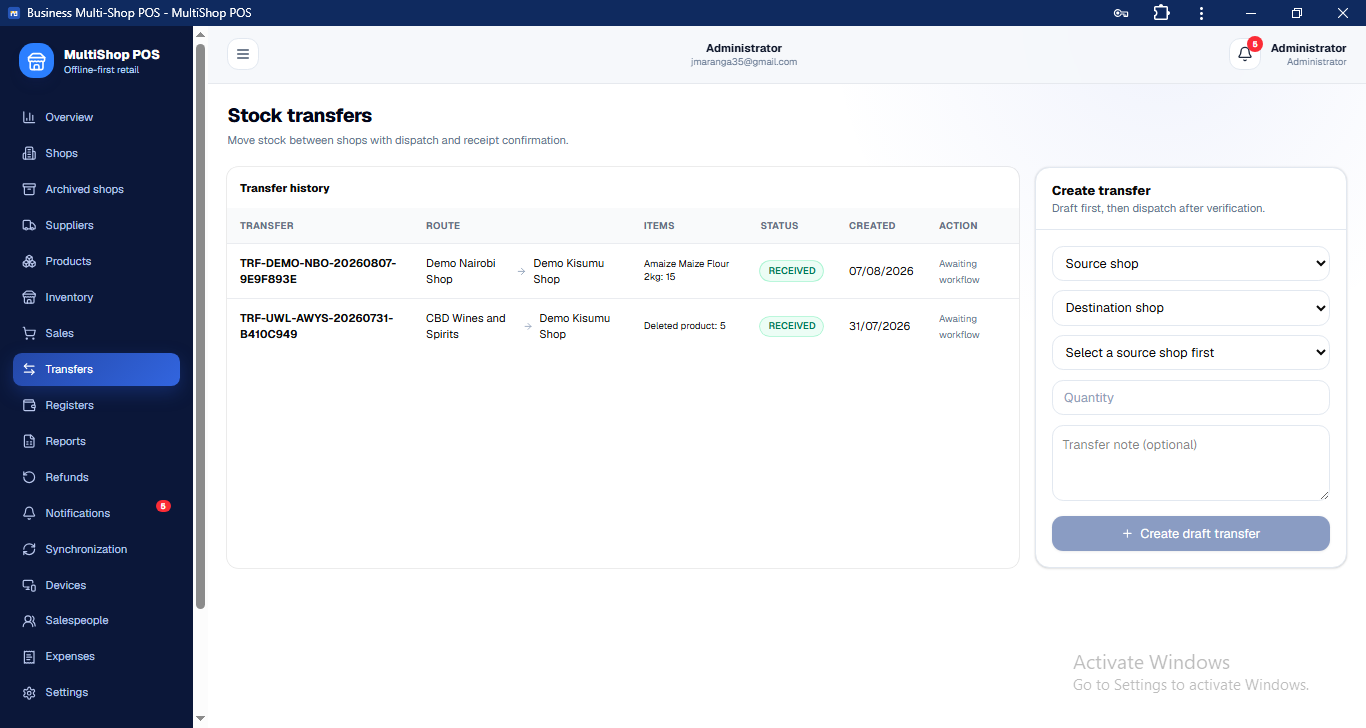 Complete Point-of-Sale & Multi-Shop Business Management System preview 11