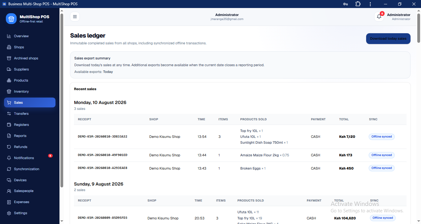Complete Point-of-Sale & Multi-Shop Business Management System preview 12