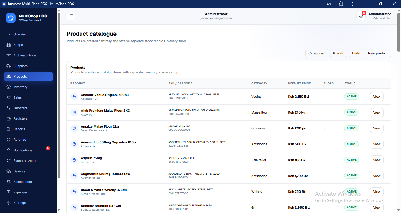 Complete Point-of-Sale & Multi-Shop Business Management System preview 14