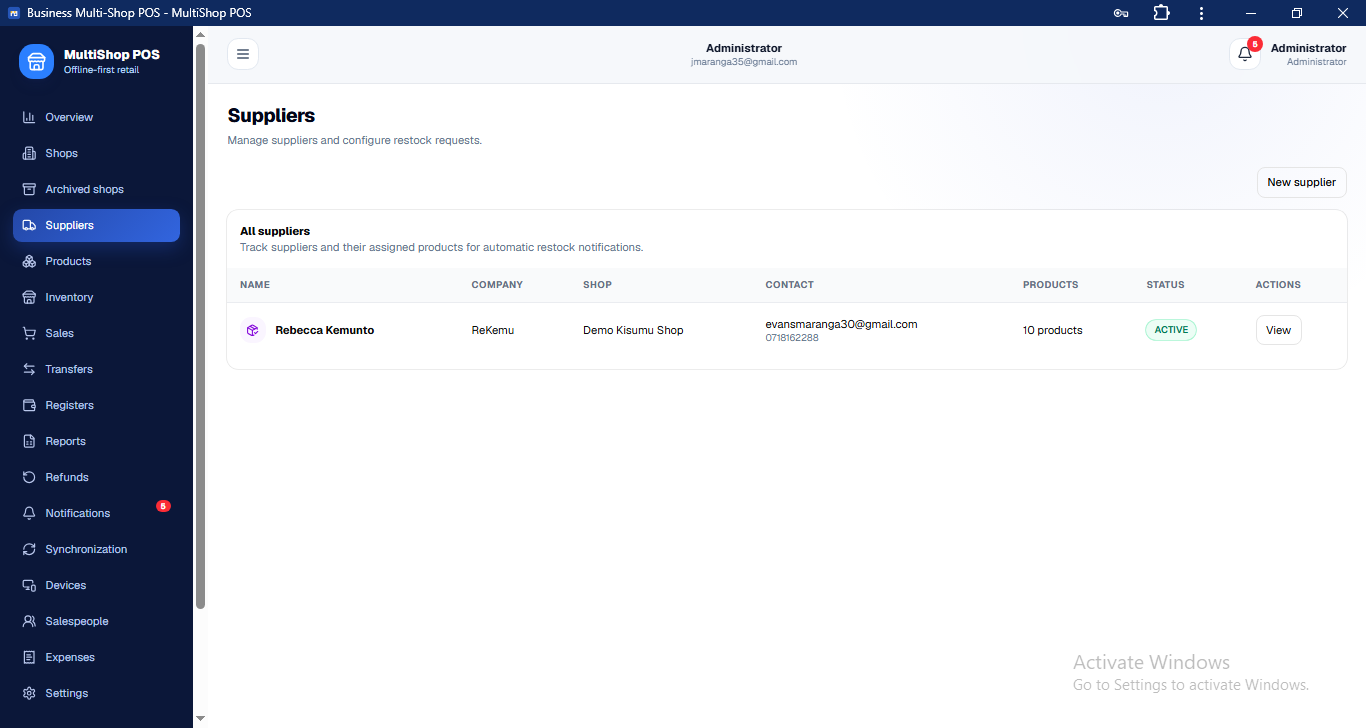 Complete Point-of-Sale & Multi-Shop Business Management System preview 15