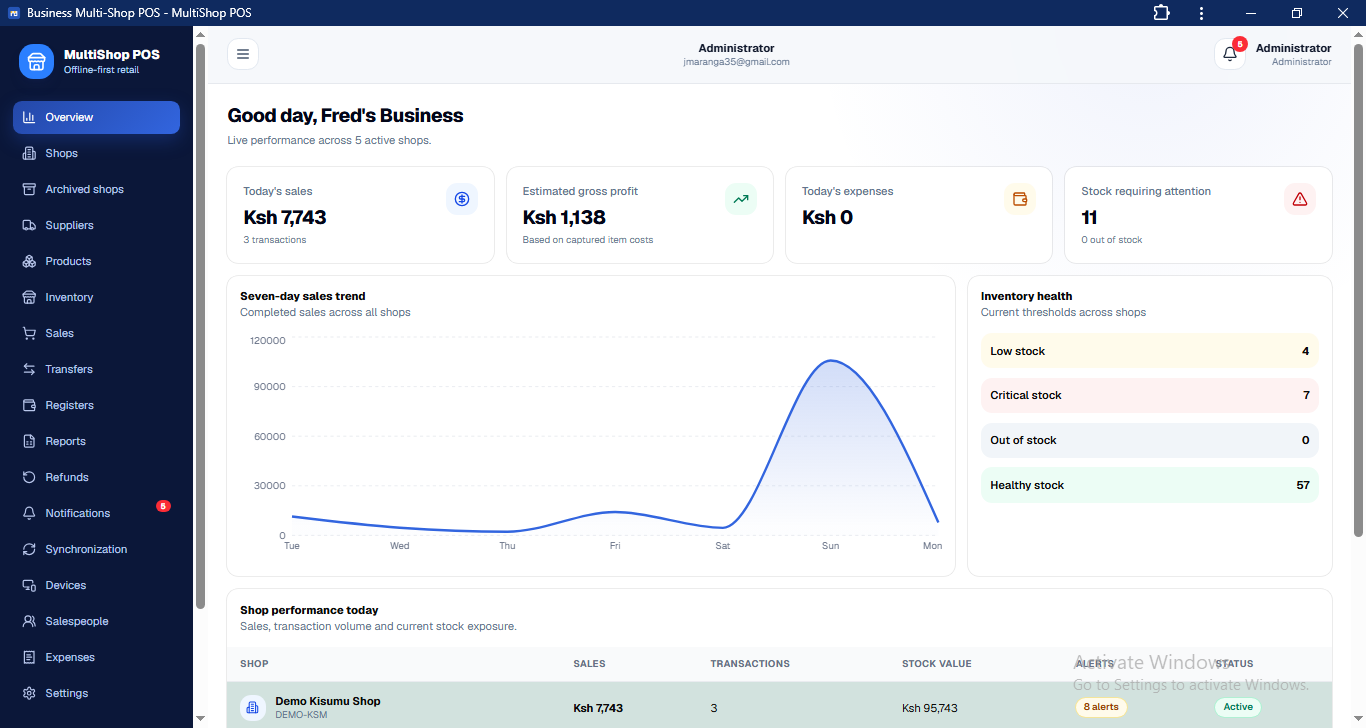 Complete Point-of-Sale & Multi-Shop Business Management System preview 18